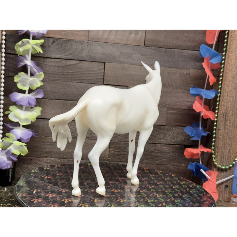 Breyer Custom Horse Traditional Molly Mule New Mold White Mule Points Matte