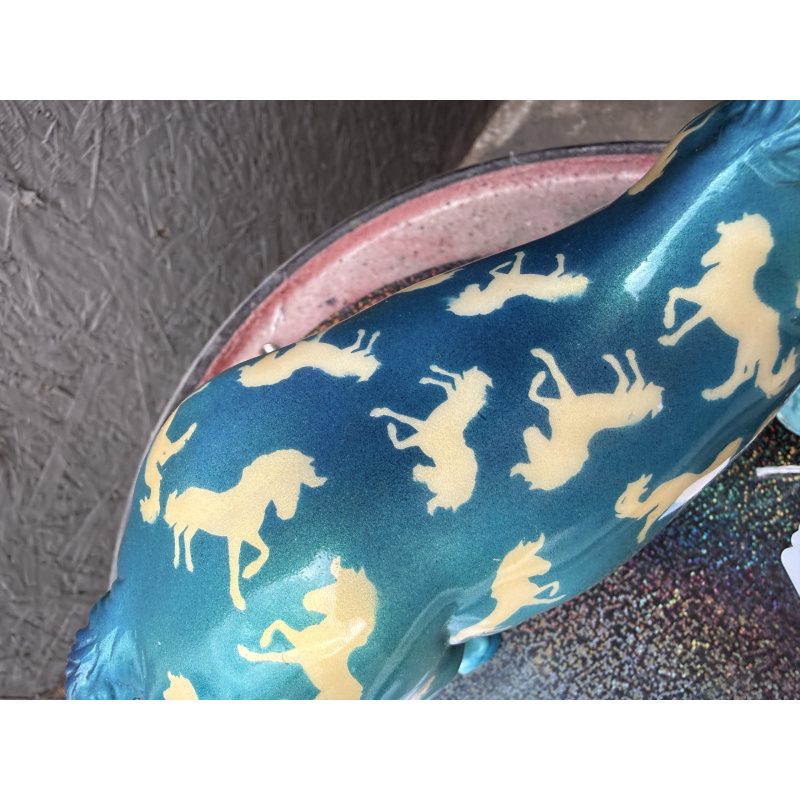Breyer Custom Model Horse Fireheart Blue On Gold Florentine