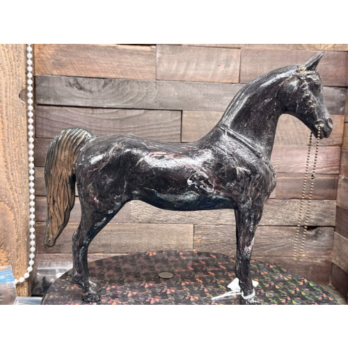 Unknown Stripped Horse Western Horse Knock Off Black Marbled Colors Plastic