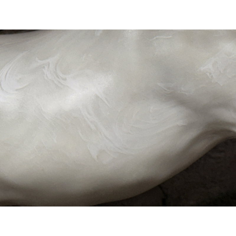 Breyer Stripped Horse Running Stallion White On White Swirls Plastic