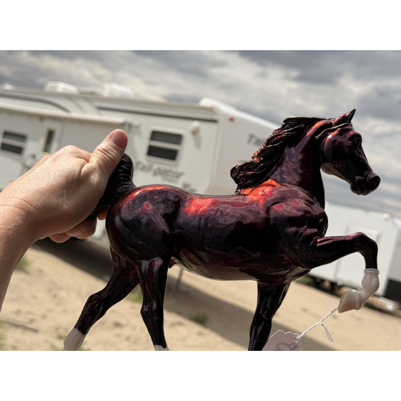 Breyer Custom Model Horse Vintage 5 Gaiter Colorshift Red Blue Black Gold &