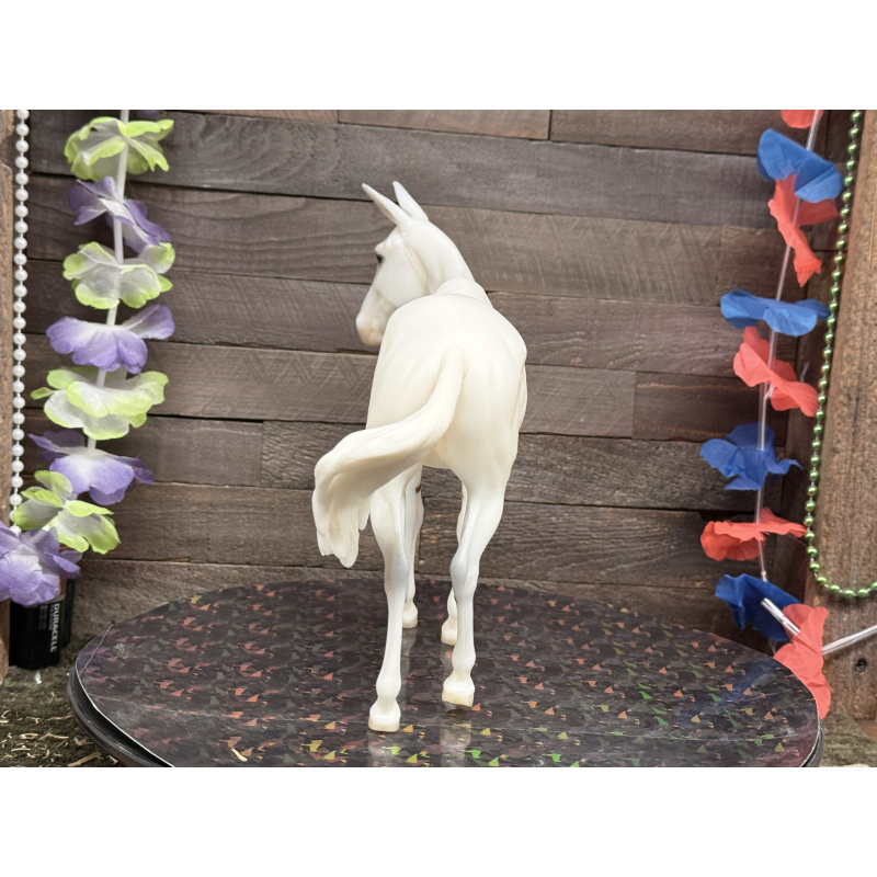 Breyer Custom Horse Traditional Molly Mule New Mold White Mule Points Matte