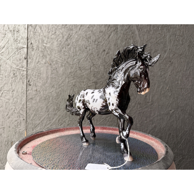 Breyer Custom Model Horse Fireheart Black Bay Full Blanket Appaloosa