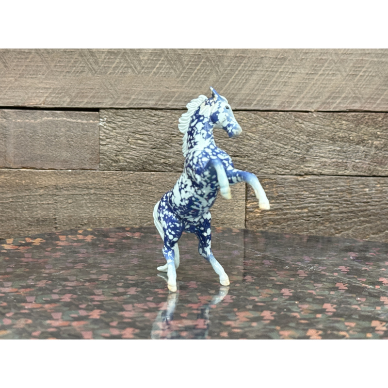 Breyer Custom Horse Stablemate Rearing Andy Wild Dapple Blue Copenhagen White Points