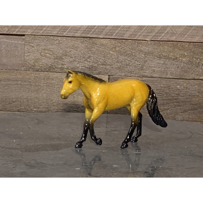 Breyer Custom Horse Stablemate Fleabit Buckskin Loping QH