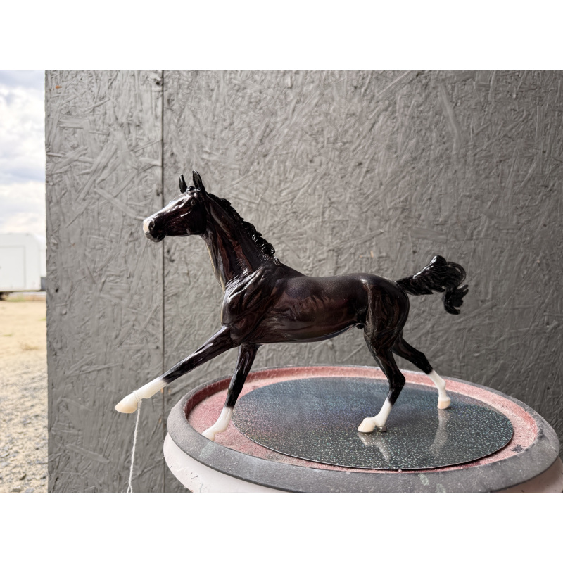 Breyer Custom Model Horse Achal Teke Black Pearl