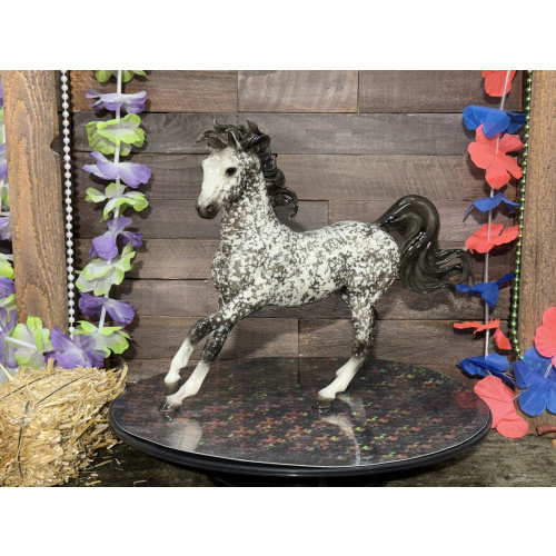 Breyer Custom Horse Traditional Hamilton Glossy Wild Dapple Grey New Tail