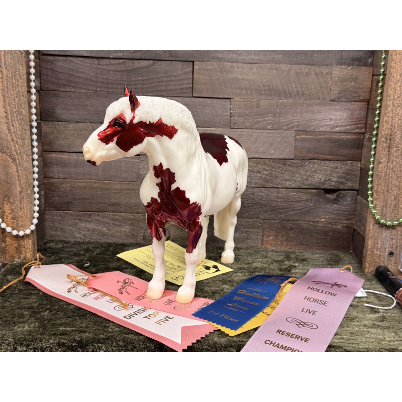 Breyer Custom Horse Traditional Georg Red Pinto King Of Hearts LSQ
