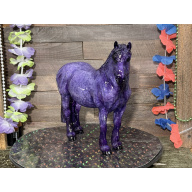 Breyer Custom Horse Traditional Georg Purple Resist Dapple Purple
