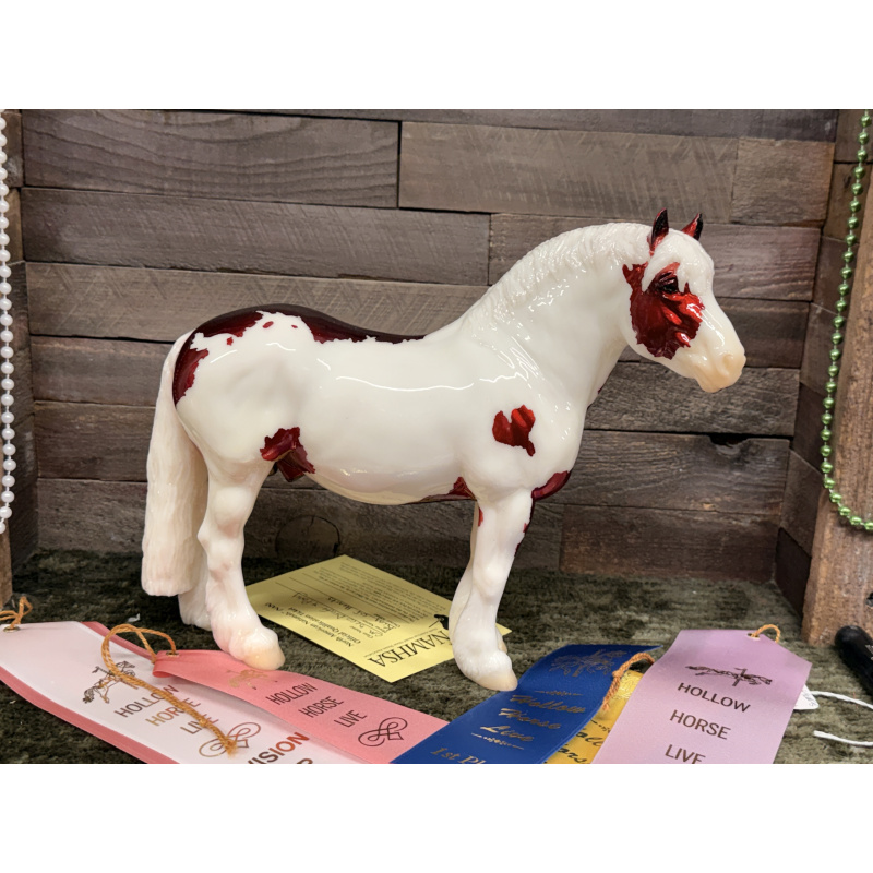 Breyer Custom Horse Traditional Georg Red Pinto King Of Hearts LSQ