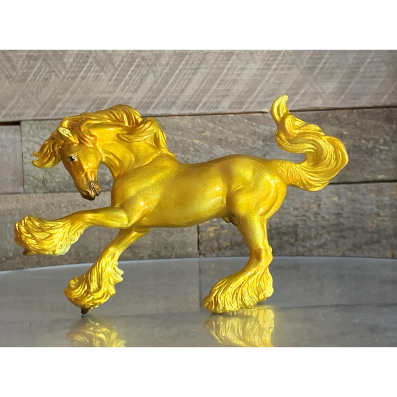 Breyer Custom Horse Gypsy Vanner Glossy Yellow
