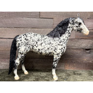 Breyer Custom Horse Traditional Wild Dapple Black Justin Morgan