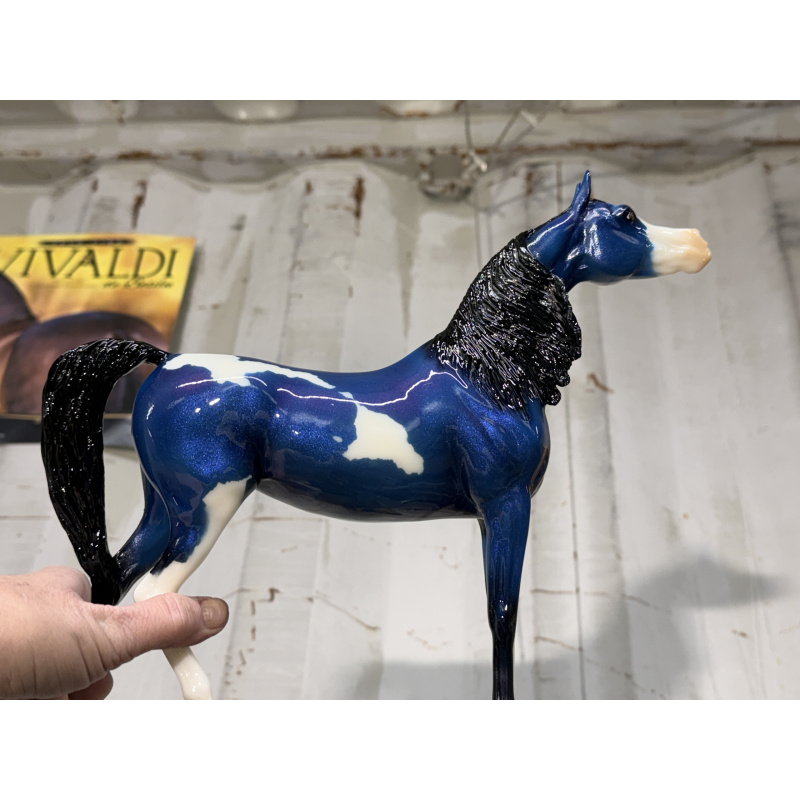 Breyer Custom Horse Traditional Show Strange Arabian Colorshift Blue Purple Paint