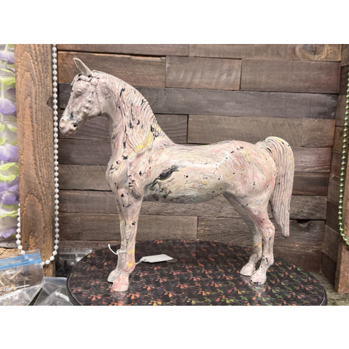 Unknown Stripped Horse Western Horse Knock Off Marbled Multiple Colors Plastic