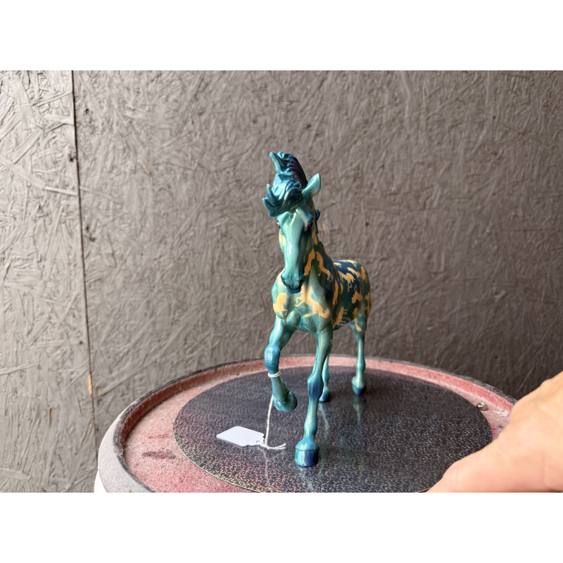 Breyer Custom Model Horse Fireheart Blue On Gold Florentine