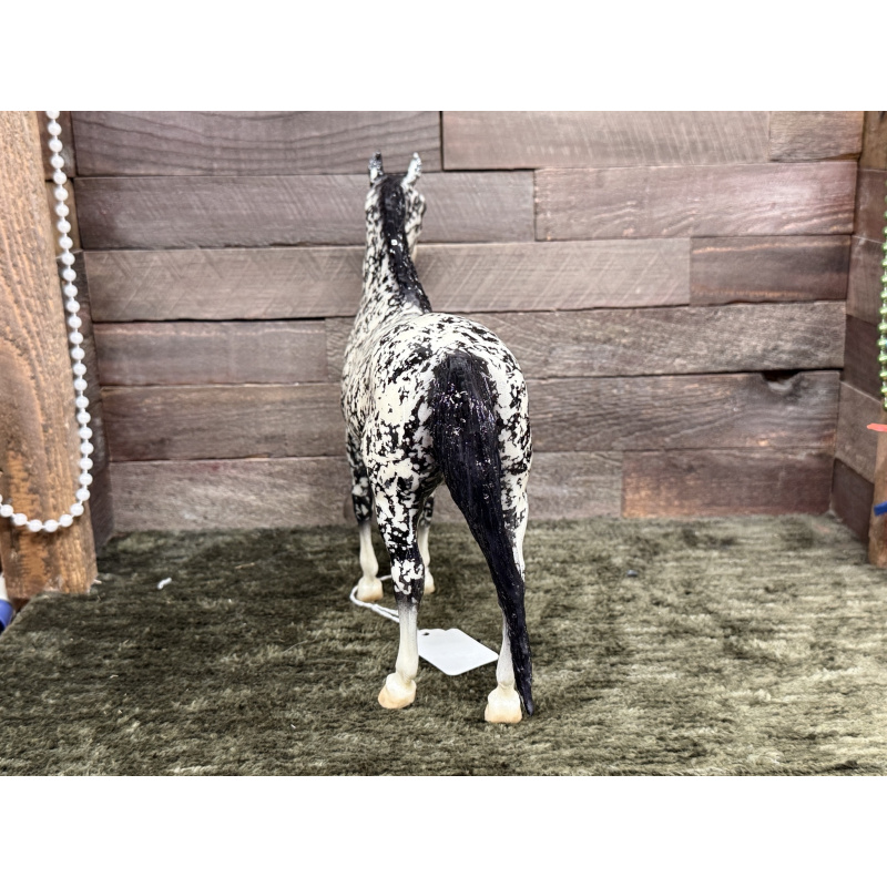 Breyer Custom Horse Traditional Wild Dapple Black Justin Morgan