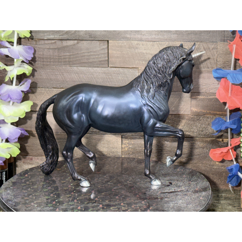 Breyer OF Horse Bellatrix and Spica Matte Black Blue Purple Unicorns 2020