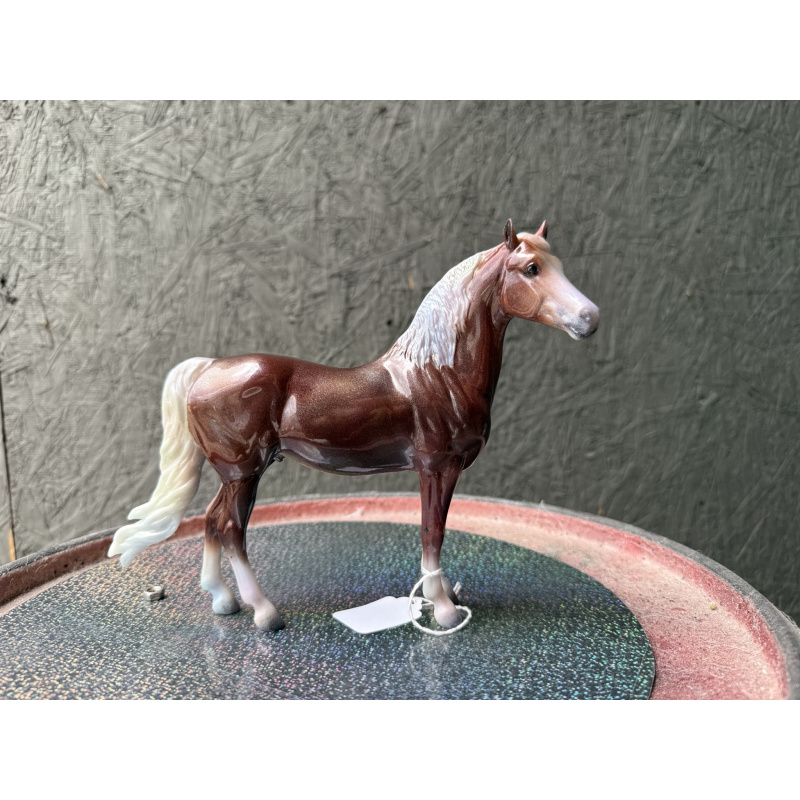 Breyer Custom Horse Classic New Mold Morgan Irridescent on Chestnut