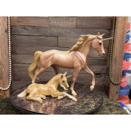 Breyer OF Model Horse (Blue Grass Bandit & Ashley) Ceres & Minerva Unicorns