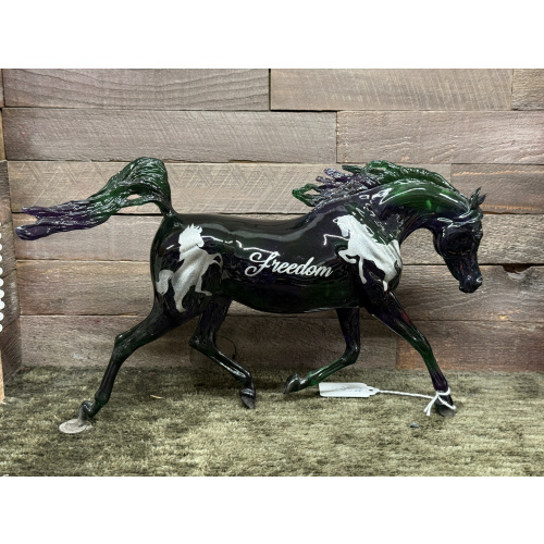 Breyer Custom Model Horse Weather Girl Clearware Purple Green Freedom