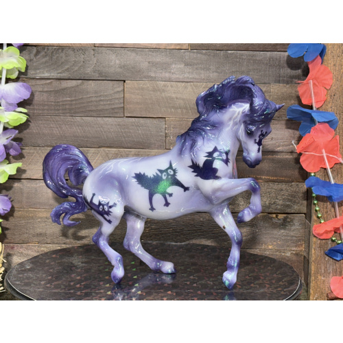 Breyer Custom Horse Traditional Croi Dampsha Halloween Scaredy Cat