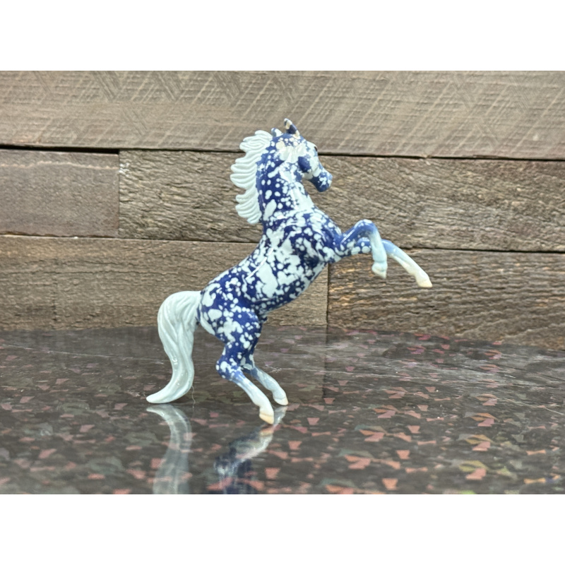 Breyer Custom Horse Stablemate Rearing Andy Wild Dapple Blue Copenhagen White Points