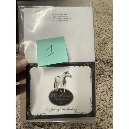 Breyer Material Premier Club COA Geronimo