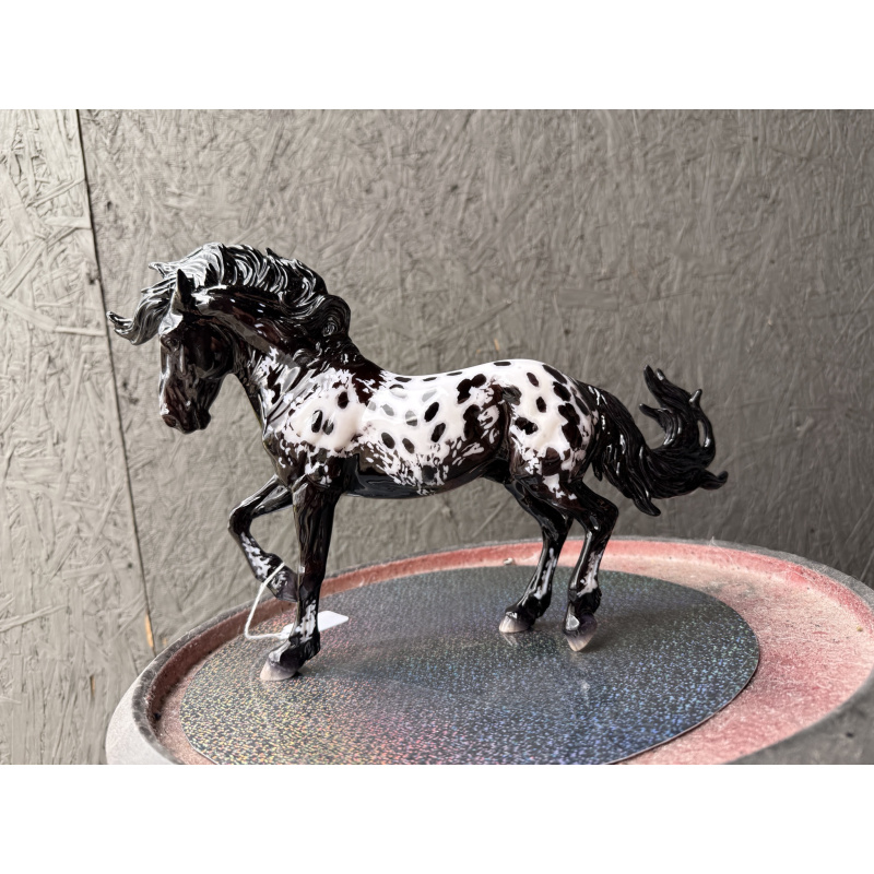 Breyer Custom Model Horse Fireheart Black Bay Full Blanket Appaloosa
