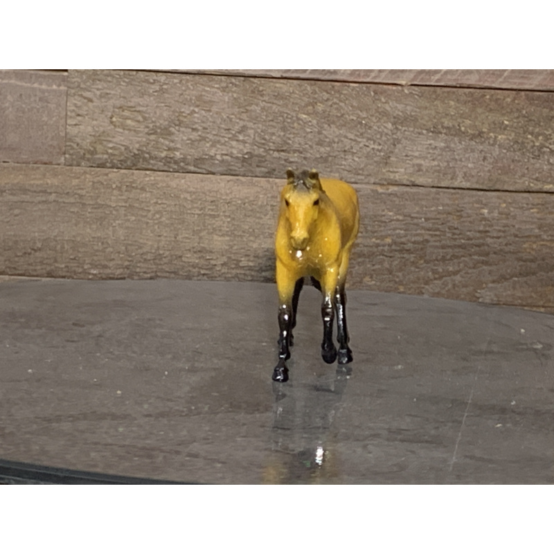 Breyer Custom Horse Stablemate Fleabit Buckskin Loping QH