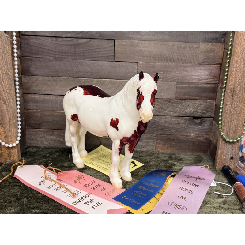 Breyer Custom Horse Traditional Georg Red Pinto King Of Hearts LSQ