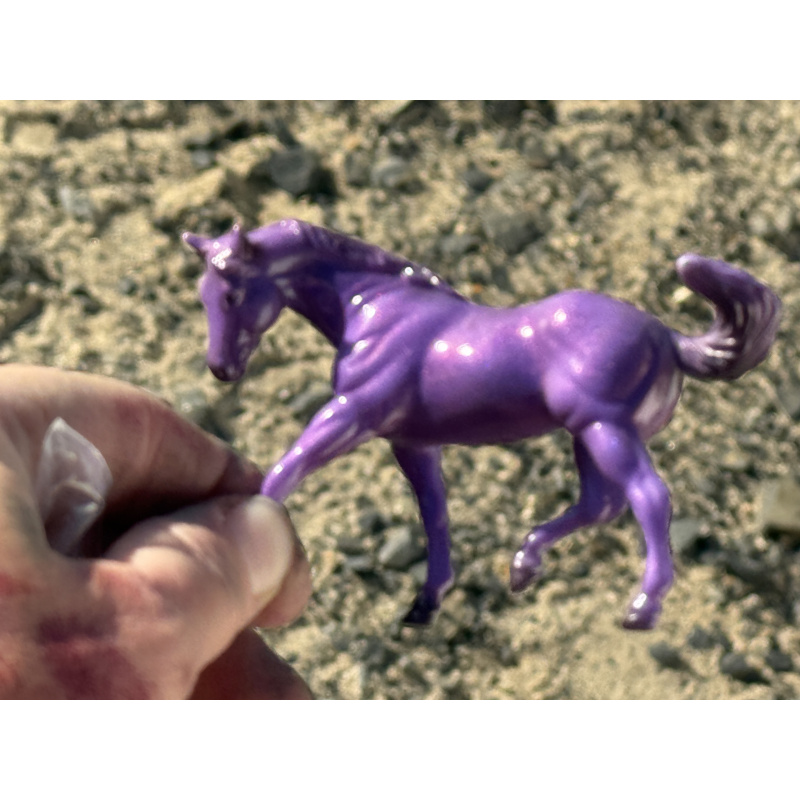 Breyer Custom Horse Stablemate Glossy Purple Colorshift Appaloosa Mold
