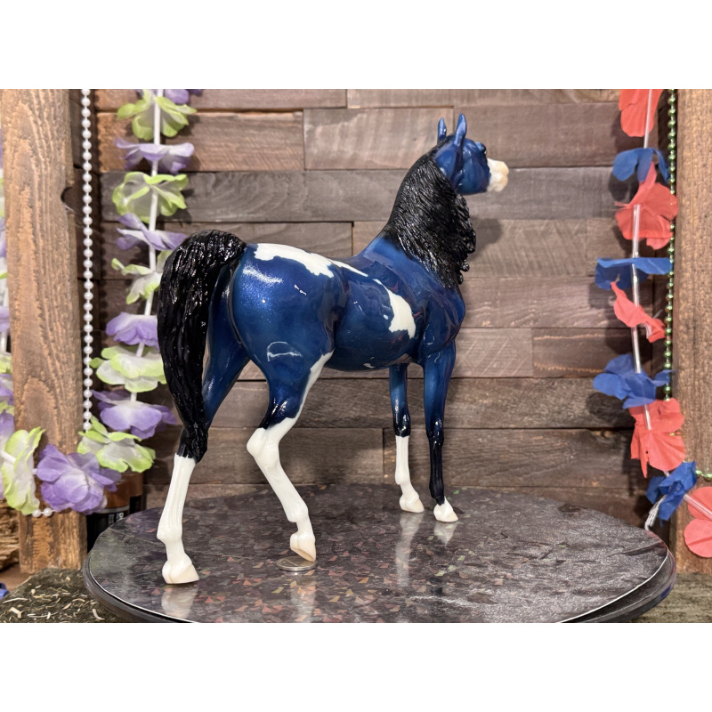Breyer Custom Horse Traditional Show Strange Arabian Colorshift Blue Purple Paint