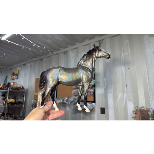 Breyer Custom Horse Traditional Cossimo Gold Holographic White Points