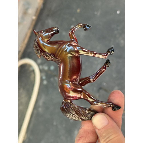 Breyer Custom Horse Stablemate Glossy Clearware Red Green Colorshift TWH Mold