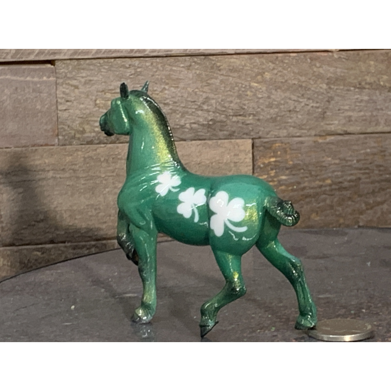 Breyer Custom Horse Stablemate Glossy Belgian St Patties Day Mold