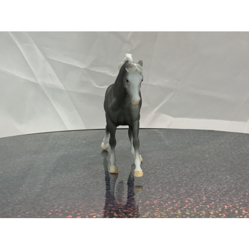 Breyer Custom Horse Cantering Warmblood Vintage Style Matte Dark Smoke