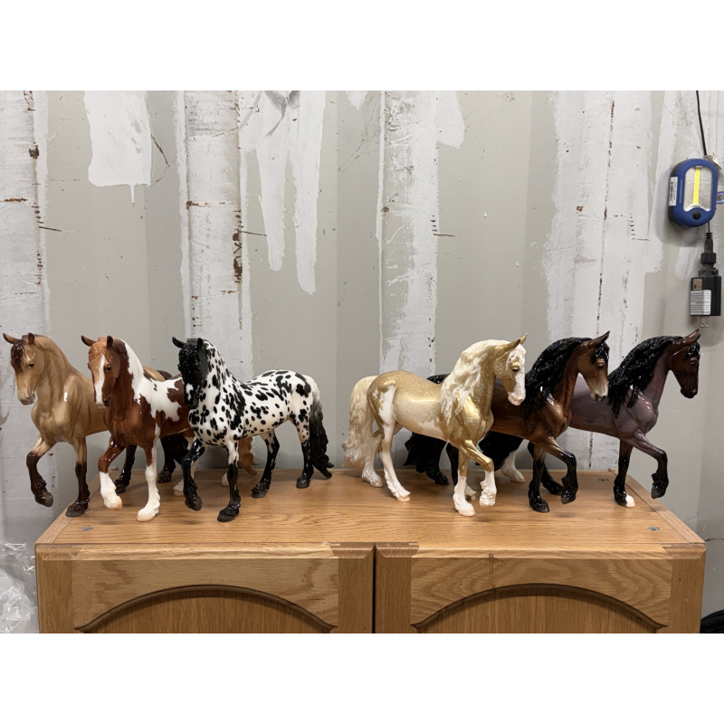 Breyer OF Model Horse BF Scandi Surprise GLOSSY Appy Bay Roan Gold Pinto Champagne