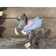 Breyer Custom Horse Stablemate Glossy Colorful Irridescent Pinto Colorful Wings Pegasus