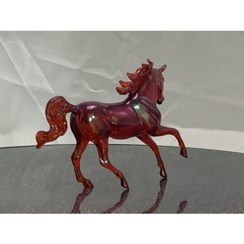 Breyer Custom Horse Magnolia Glossy Clearware Colorshift Red Green