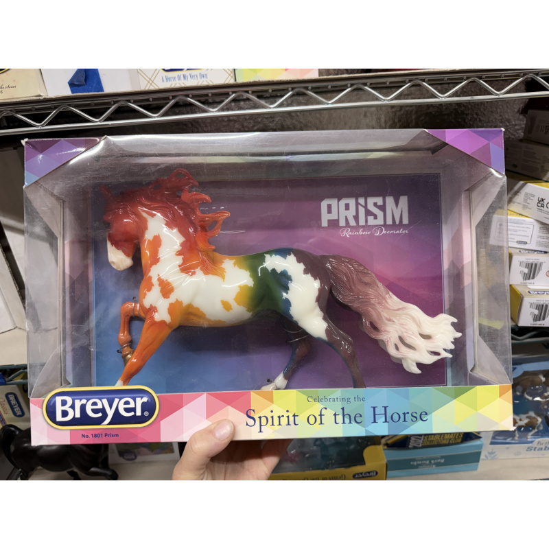 Breyer OF Model Horse Traditional Andalusian Stallion Prism Rainbow Paint NIB