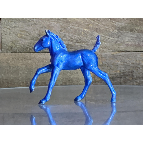 Breyer Custom Horse Playful Foal Glossy Blue Sparkly
