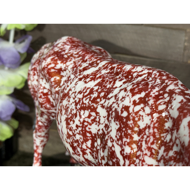 Breyer Custom Animal Traditional Bull T Bone Red Dapple W/Gold Irridescent