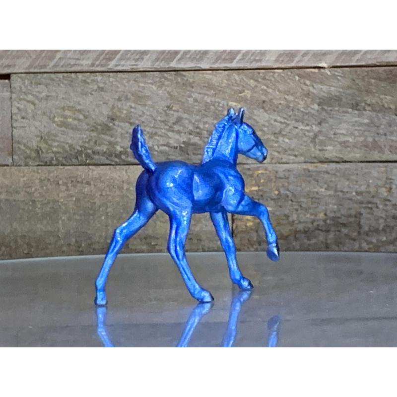 Breyer Custom Horse Playful Foal Glossy Blue Sparkly