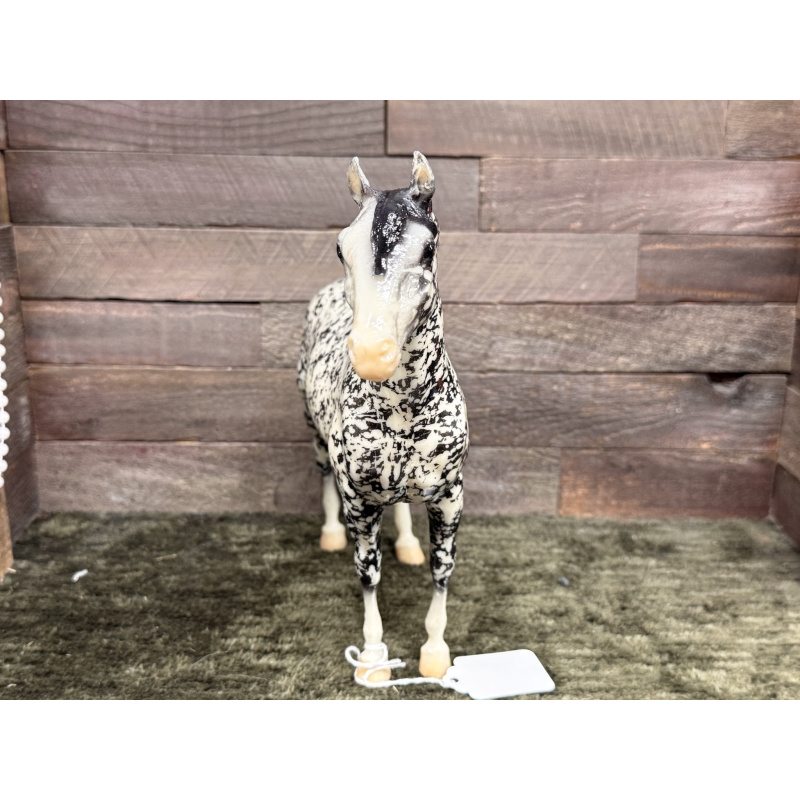 Breyer Custom Horse Traditional Wild Dapple Black Justin Morgan
