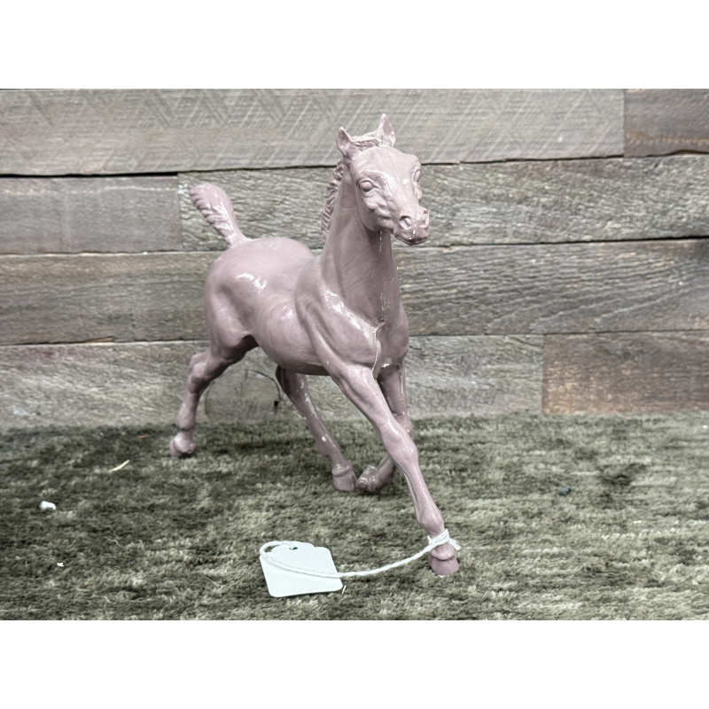Breyer Stripped Horse Running Foal Purple Pink Swirled Plastic
