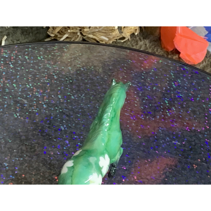 Breyer Custom Horse Stablemate Glossy Andalusian St Patties Day Mold Marbled