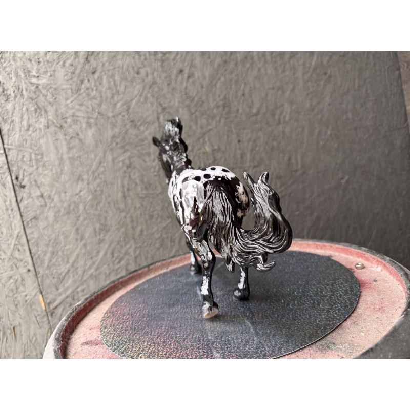 Breyer Custom Model Horse Fireheart Black Bay Full Blanket Appaloosa