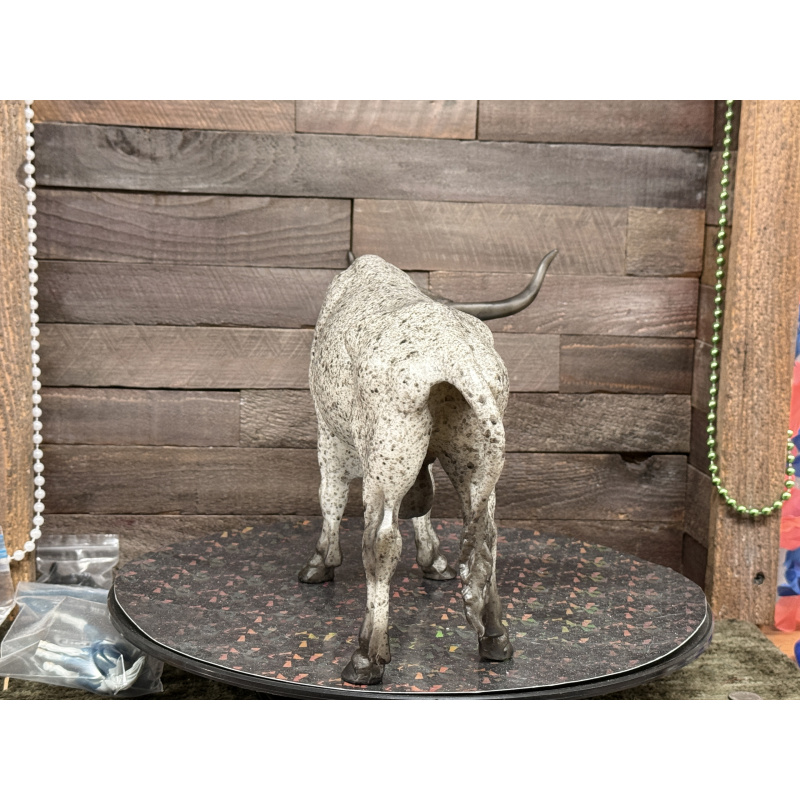 Breyer Custom Horse Traditional Texas Longhorn Vintage Style Grey Roan Test Bull