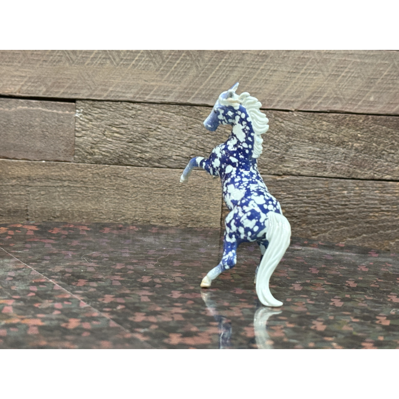 Breyer Custom Horse Stablemate Rearing Andy Wild Dapple Blue Copenhagen White Points