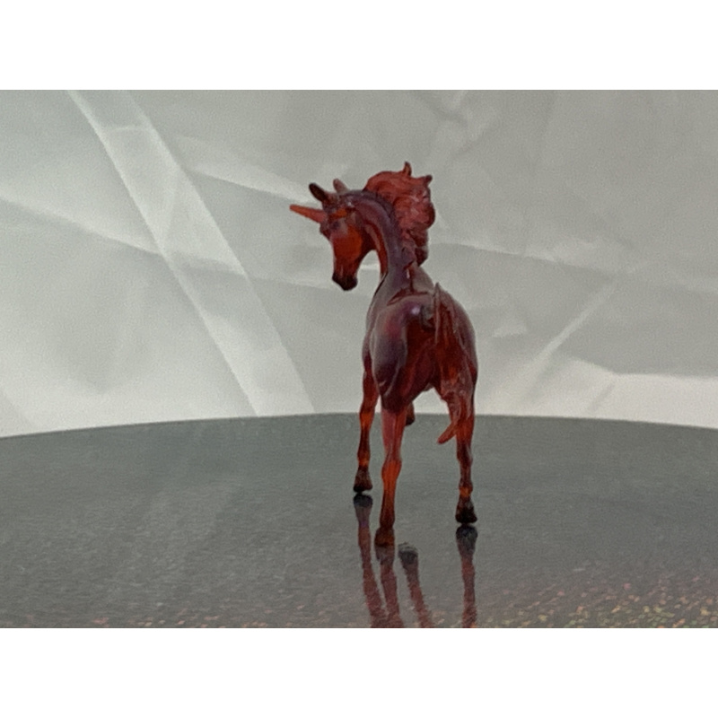 Breyer Custom Horse Magnolia Glossy Clearware Colorshift Red Green